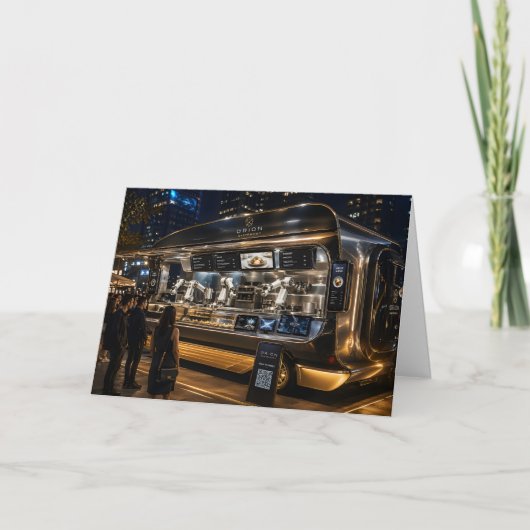 AI-Powered Robotic Food Truck – Future of Smart Di カード (正面)
