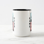 AI Presidents Gamingバイデン氏トランプ討論会 ツートーンマグカップ (中央)