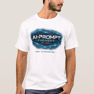 AI-Prompt Engineer Est. 2023 Funny Tech Job Humor  Tシャツ