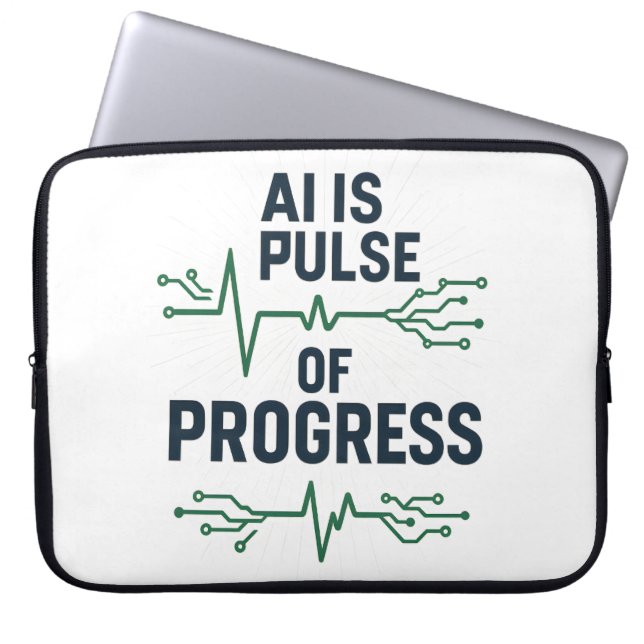 "AI Pulse ネオプレン スリーブ | テクノロジーの進化" (正面)