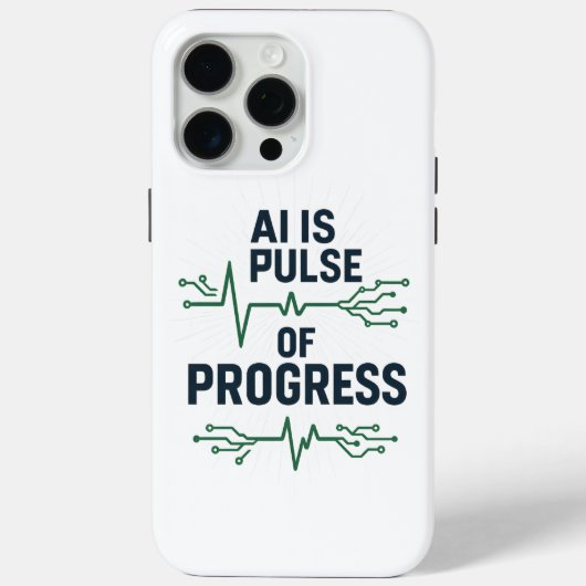 AI Pulse of Progress iPhone Case | Tech Evolution  Case-Mate iPhoneケース (裏面)