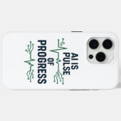 AI Pulse of Progress iPhone Case | Tech Evolution  Case-Mate iPhoneケース (裏面 (横))