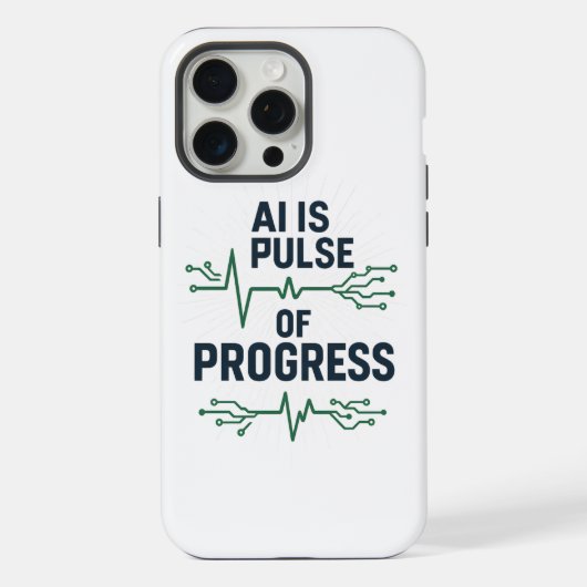 AI+Pulse+of+Progress+iPhone+Case+|+Tech+Evolution+ iPhoneケース (裏面)