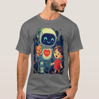 AI & Robot キャラクター – 未来感あるデザイン集 Tシャツ