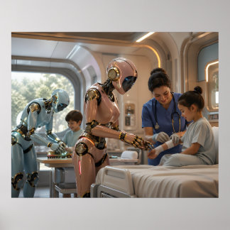 AI Robot Care Pediatric Recovery  ポスター