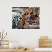 AI Robot Care Pediatric Recovery  ポスター (キッチン)