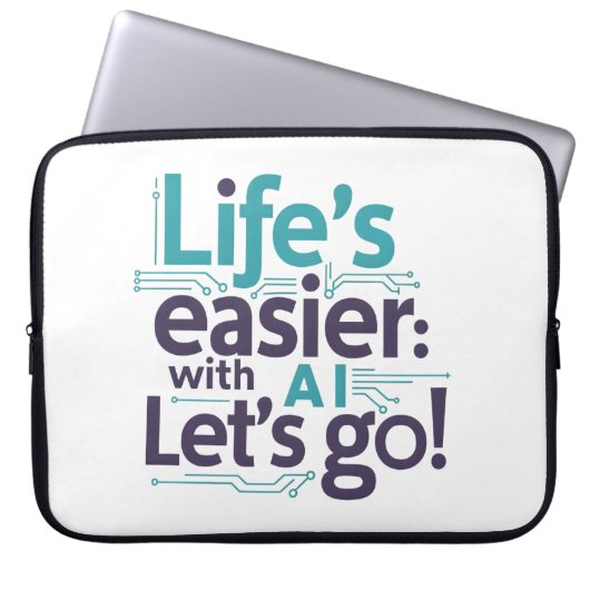 AI Simplicity Sleeve – Effortless Tech Protection ラップトップスリーブ (正面)