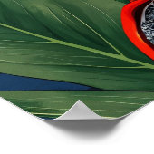 AI Sphynx Cat Portrait – Bold & Colorful Art ポスター (角)