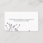 AI Techロゴ | デジタル背景 名刺 (裏面)