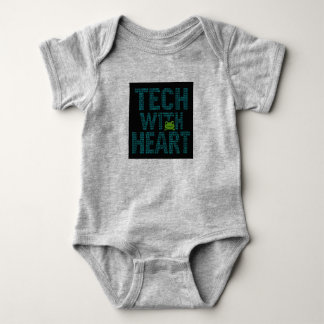 AI: Tech With Heart カエル ベビーボディスーツ