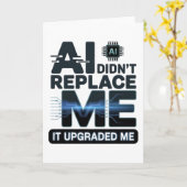 AI Upgrade Quote for Tech Lovers カード (黄色い花)
