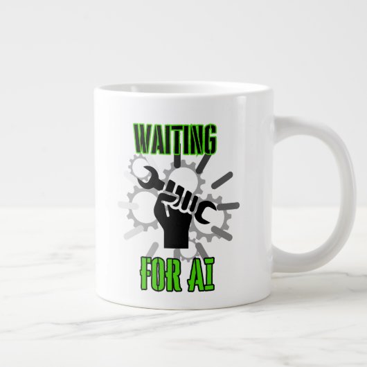 AI.wを待機中 ジャンボコーヒーマグカップ (右)