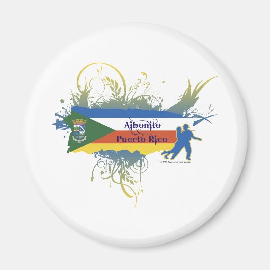 Aiboito – プエルトリコ マグネット (正面)