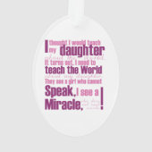 Aicardiの娘の楕円形のオーナメント オーナメント (裏面)