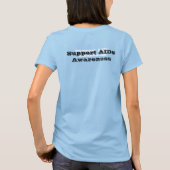AID認識度T型 – メス Tシャツ (裏面)