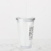 Aida Rather Be Cross Stitching Fun アクリルタンブラー (右)