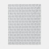 Aida Rather Be Cross Stitching Fun フリースブランケット (正面)