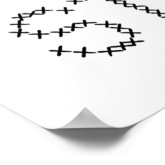 Aida Rather Be Cross Stitching Fun ポスター (角)