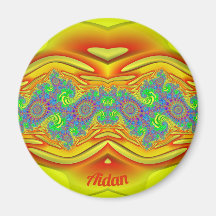 AIDAN ~ Yellow, Orange and Blue ~ Stunning Design 