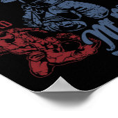 Aidan's Gym Boxing Mma Retro Design For The Name A ポスター (角)