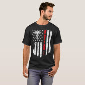 Aide高齢者ナース米国国旗RN登録済みN Tシャツ (正面フル)