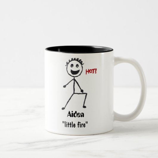 Aidenの一流の意味 ツートーンマグカップ (右)