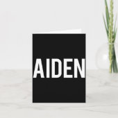 Aiden - Cool New Funny Name Fan Gift Tee  カード (正面)