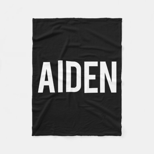 Aiden - Cool New Funny Name Fan Gift Tee  フリースブランケット (正面)