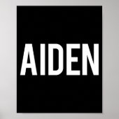 Aiden - Cool New Funny Name Fan Gift Tee ポスター (正面)
