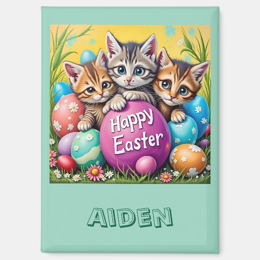 AIDEN ~ EASTER KITTENS Easter Eggs~  Magnet マグネット (正面)