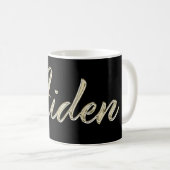 Aiden Name whitegold Tasse Teetasse Kaffeetasse コーヒーマグカップ (正面右)