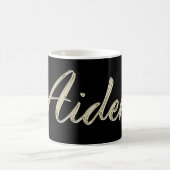 Aiden Name whitegold Tasse Teetasse Kaffeetasse コーヒーマグカップ (中央)