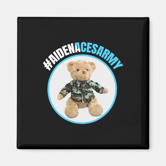 Aidenacesarmyがん白血病相伝との闘い マグネット (正面)