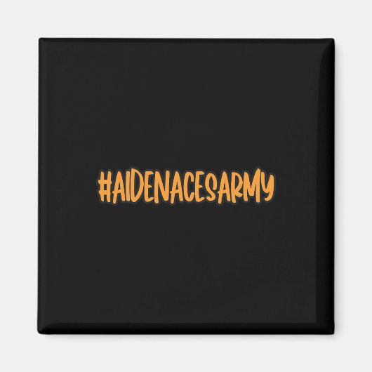 Aidenacesarmy がんと闘う 白血病 エイデン マグネット (正面)