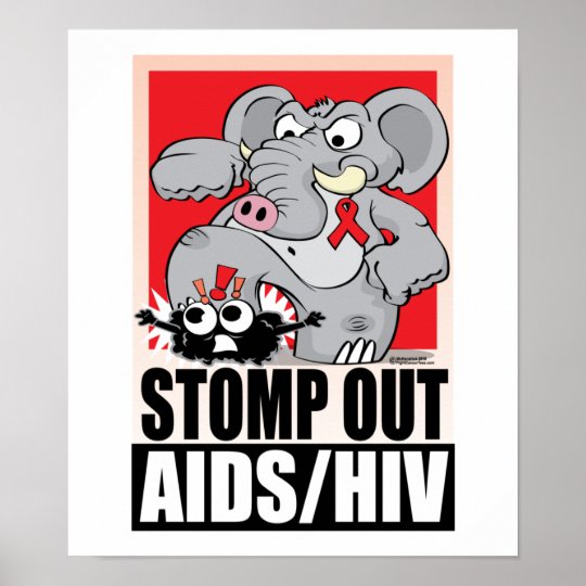 Aids Hivはずかずかと歩きます ポスター Zazzle Co Jp