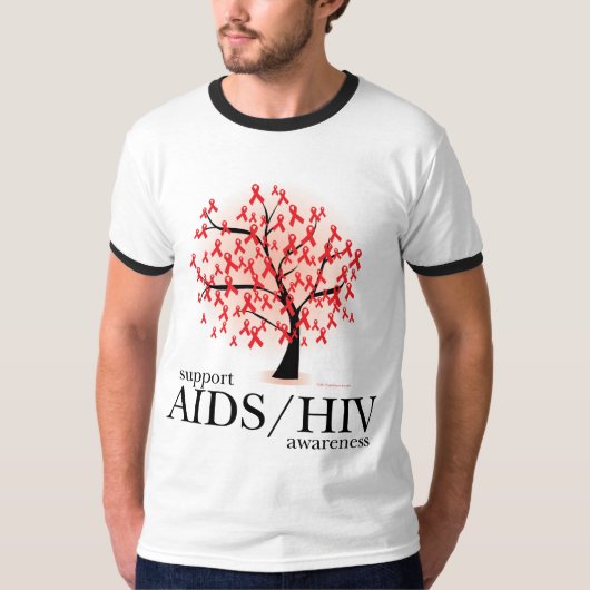 AIDS/HIVの木 Tシャツ (正面)