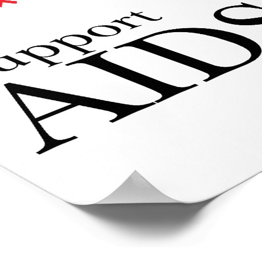 AIDS/HIVツリー ポスター (角)