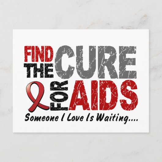 AIDS/HIV、治療法を発見1 ポストカード (正面)