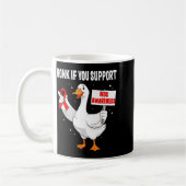 Aids_hiv Awareness Funny Goose World Aids Day Red コーヒーマグカップ (左)