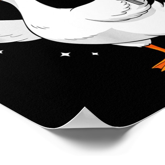 Aids_hiv Awareness Funny Goose World Aids Day Red  ポスター (角)