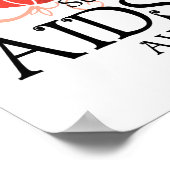 AIDS/HIV Butterfly ポスター (角)