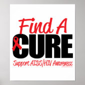 AIDS/HIV Find A Cure ポスター (正面)