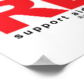 AIDS/HIV Think Red ポスター (角)