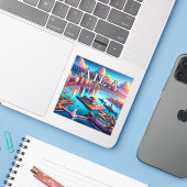 Aiea Hawaii 3インチビニールシール シール (ノートパソコンとiPhone)