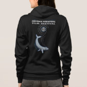 AIFF 2021レディースジップフード付きスウェットシャツ パーカ (裏面)