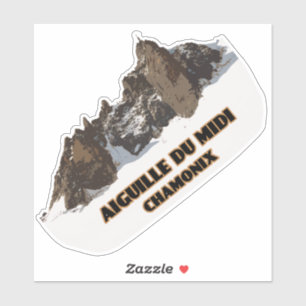 Aiguille DUミディ、モンブラン山 シール