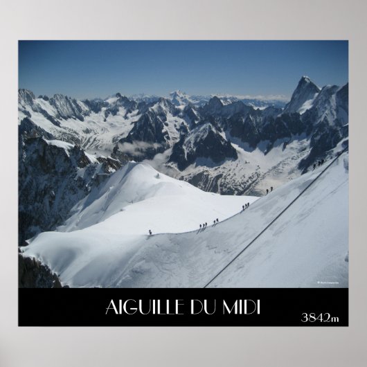 AIGUILLE DU MIDI, 3842m ポスター (正面)