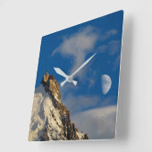 Aiguille du Midi | French Alps France スクエア壁時計 (傾斜)