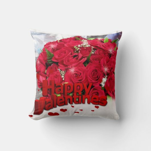 AIH Valentine's Day Throw Pillow クッション (正面)