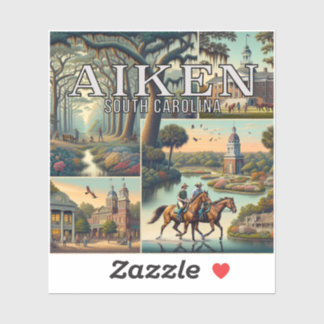 Aiken South Carolina 3インチビニールシール シール